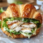 Chicken Caesar Croissant Sandwich