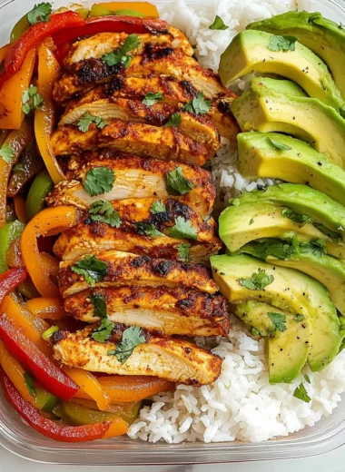 Chicken Fajita Meal Prep Bowls