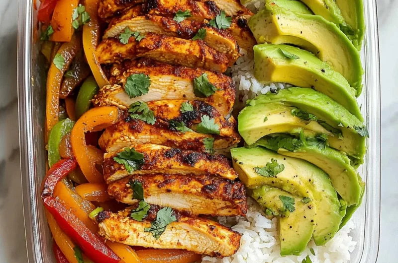 Chicken Fajita Meal Prep Bowls
