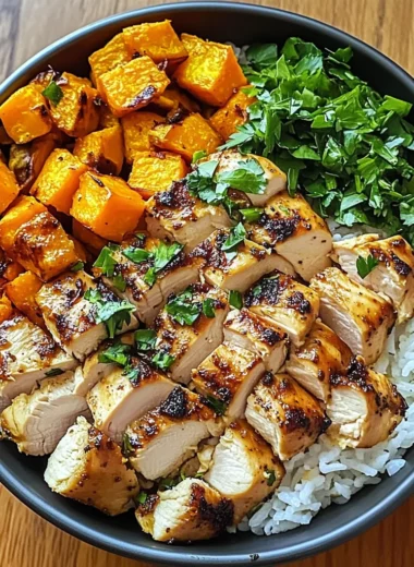Chicken and Sweet Potato Rice Bowl: A Quick, Delicious Meal!
