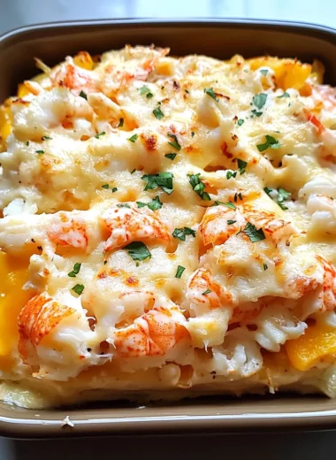 Chinese Baked Lobster and Crab Casserole