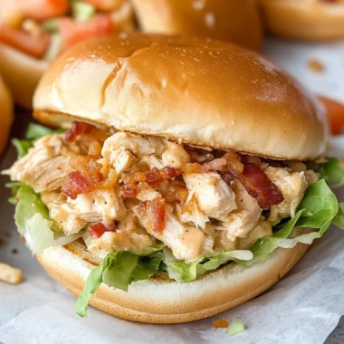 Chopped Chicken Bacon Ranch Sandwich Recipe