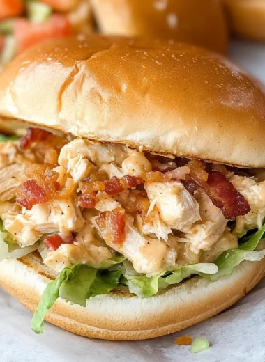 Chopped Chicken Bacon Ranch Sandwich Recipe