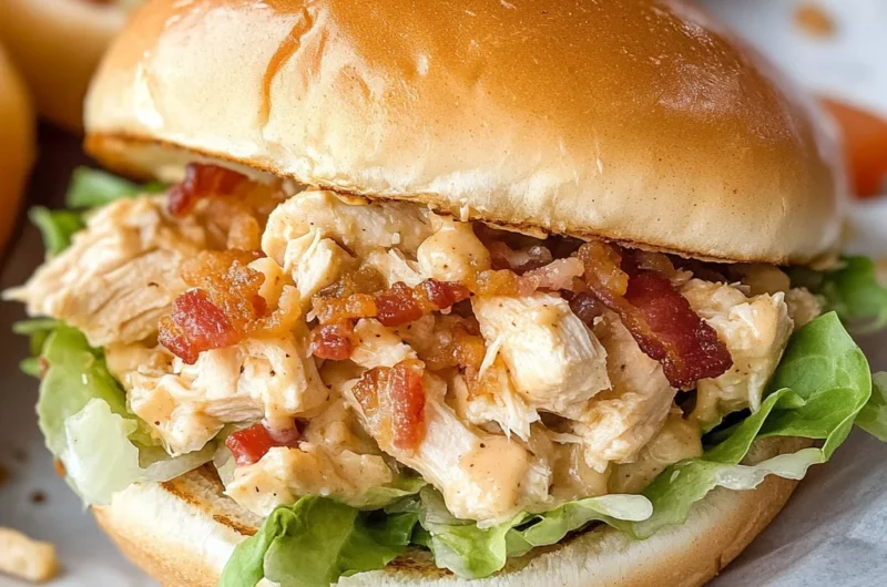 Chopped Chicken Bacon Ranch Sandwich Recipe