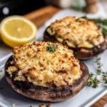 Crab-Stuffed Portobello Mushrooms