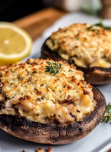 Crab-Stuffed Portobello Mushrooms
