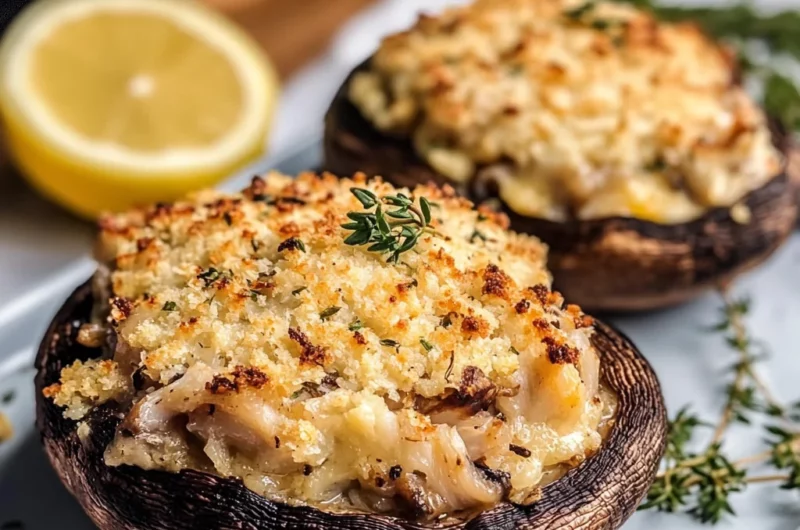 Crab-Stuffed Portobello Mushrooms