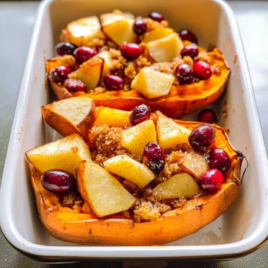 Cranberry Apple Twice-Baked Sweet Potatoes