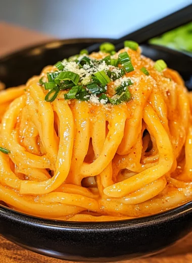 Creamy Gochujang Udon Noodles