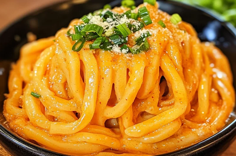 Creamy Gochujang Udon Noodles