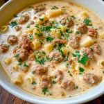 Creamy Parmesan Italian Sausage Ditalini Soup Recipe