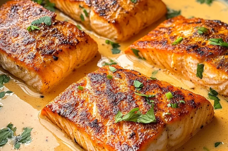 Creamy Roasted Red Pepper Salmon Recipe - Delicious & Easy