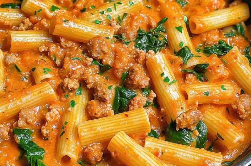 Creamy Sausage Rigatoni (One-Pan, 30-Minute Meal)