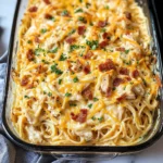 Creamy Southern Spaghetti Bake