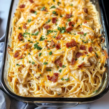 Creamy Southern Spaghetti Bake