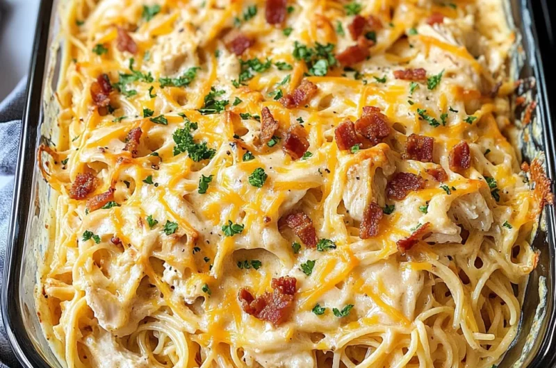 Creamy Southern Spaghetti Bake