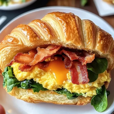 Croissant Breakfast Sandwiches