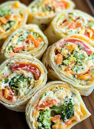 Fresh Vegetable Tortilla Roll Ups