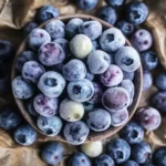 Frozen Yogurt Covered Blueberries