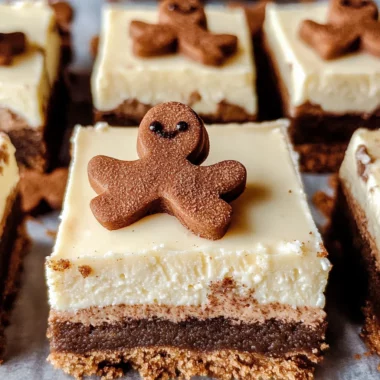 Gingerbread Cheesecake Bars