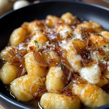 Gnocchi with Caramelized Onions and Gruyère