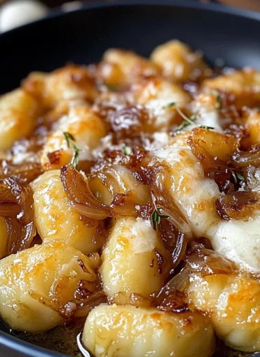 Gnocchi with Caramelized Onions and Gruyre