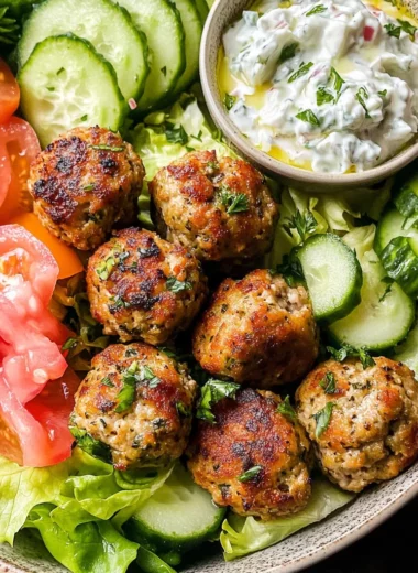 Greek Chicken Meatballs