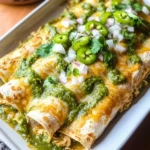 Green Enchiladas with Chicken {Enchiladas Verdes}