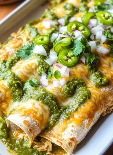 Green Enchiladas with Chicken {Enchiladas Verdes}