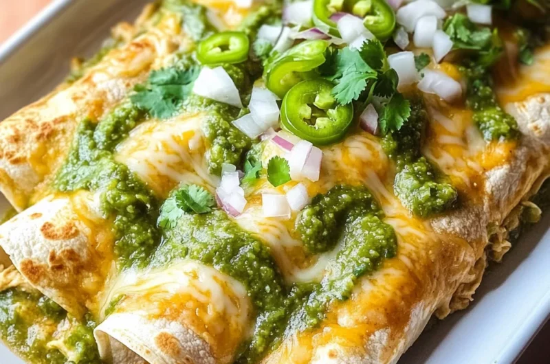 Green Enchiladas with Chicken {Enchiladas Verdes}