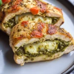 Healthy Pesto Stuffed Chicken Breast