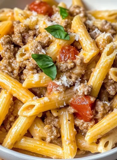 High Protein Creamy Beef Pasta Recipe for Quick Weeknight Dinners