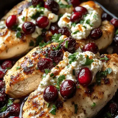 Honey Cranberry Chicken Bake with Ricotta Cheese – Easy, Flavor-Packed Dinner in 40 Minutes!