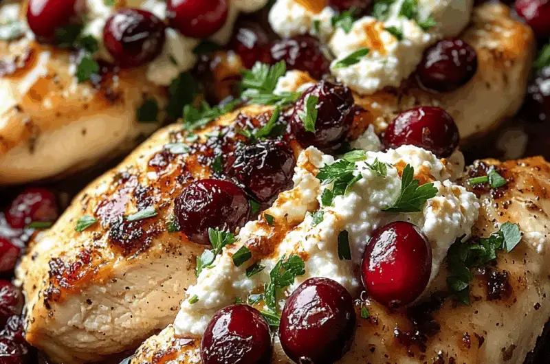 Honey Cranberry Chicken Bake with Ricotta Cheese – Easy, Flavor-Packed Dinner in 40 Minutes!