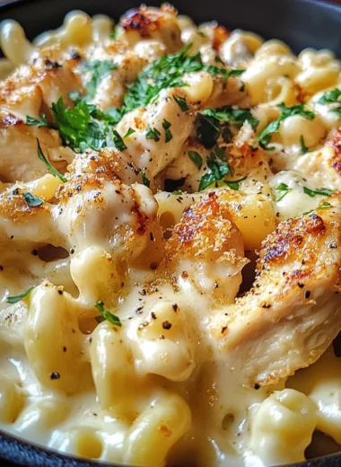 Honey Pepper Chicken Mac and Cheese