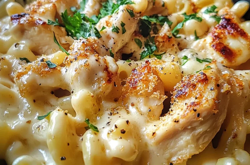 Honey Pepper Chicken Mac and Cheese