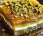Honey Pistachio Baklava Cheesecake