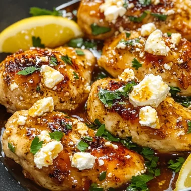 Hot Honey Feta Chicken Dish: A Deliciously Spicy and Savory Recipe