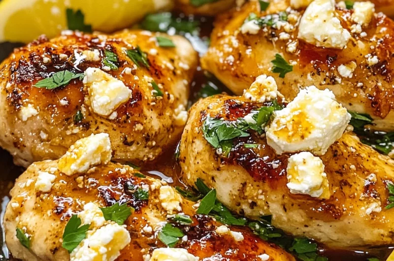 Hot Honey Feta Chicken Dish: A Deliciously Spicy and Savory Recipe