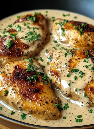 Irish Chicken in Whiskey Cream Sauce