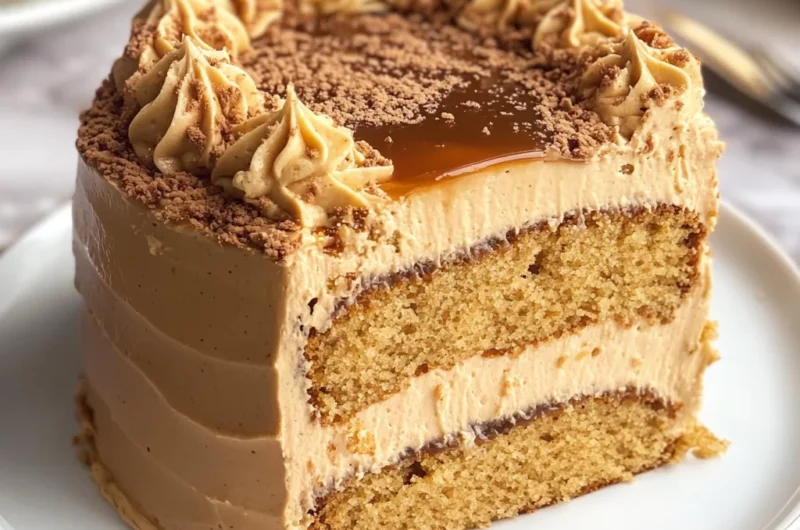 Irresistible Caramel Coffee Buttercream Cake