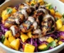 Jerk Chicken & Mango Slaw Bowls with Honey Lime Cream