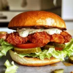 Juicy Air Fryer Chicken Sandwich with a Flavorful Coating