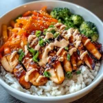 Korean BBQ Chicken Bowls with Gochujang Cream Sauce Awaits!
