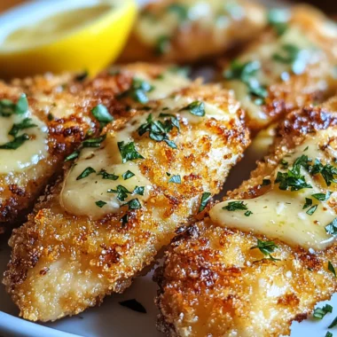 Lemon Garlic Parmesan Chicken Tenders
