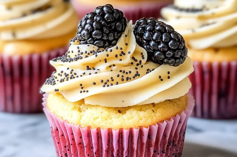 Lemon Poppy Seed Cupcakes