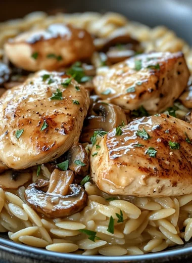 Marsala Chicken Orzo