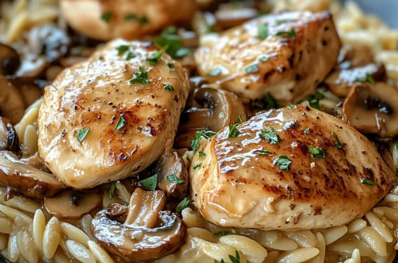 Marsala Chicken Orzo