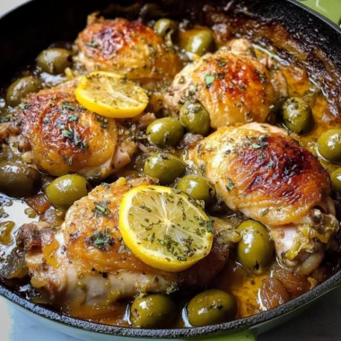 Mediterranean Chicken with Lemons and Olives