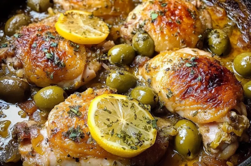 Mediterranean Chicken with Lemons and Olives